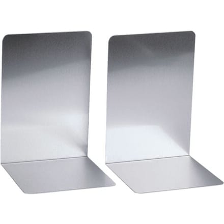 MAUL Boekensteunen aluminium 12 x 12 x 17.5 cm zilver