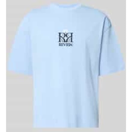 T-shirt met Labelstitching en Ronde hals