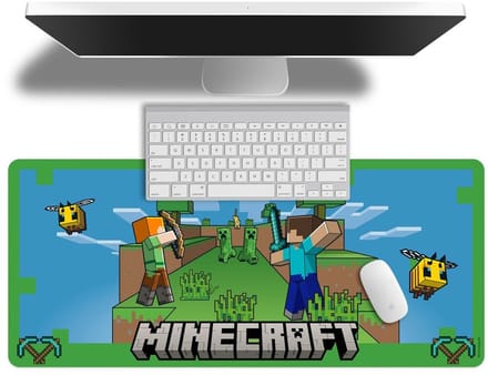 Minecraft Bureaumat - Computer mat - Gaming Onderlegger - Groen - 80 x 35 CM