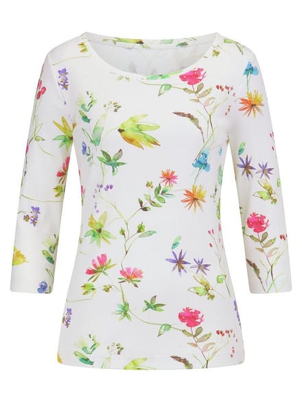 Shirt ronde hals Van Efixelle wit