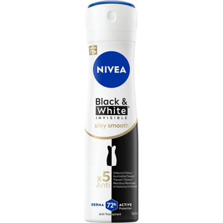 Nivea - Deodorant - Spray - Black & White Invisible Silky Smooth - 150ml