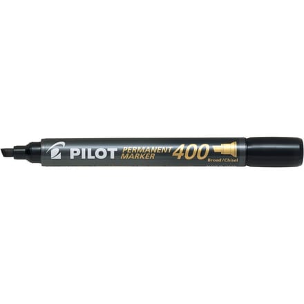 Permanent marker PILOT 400 schuin breed zwart
