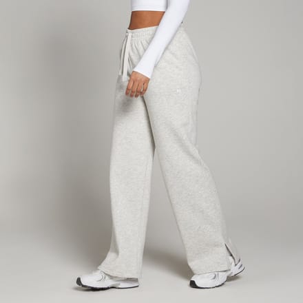 MP Basics joggingbroek met rechte pijpen voor dames - Gemêleerd lichtgrijs - S