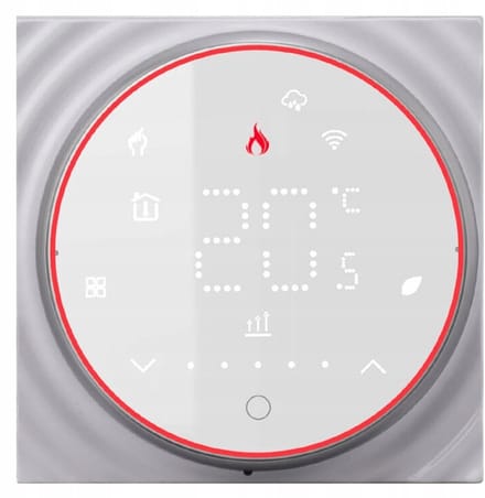 Slimme Ronde LED Thermostaat 5A WiFi Tuya TR083