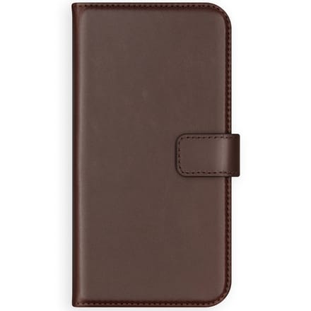 Selencia Hoesje - Geschikt voor Apple iPhone 8 Plus / 7 Plus - Echt Lederen Bookcase - Bruin