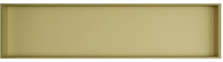 Hotbath &More Inbouwnis - 30 x 120 cm - Frameless - Geborsteld Messing PVD
