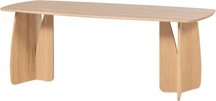 WOOOD Veere Eettafel - Massief Eikenhout - Naturel - 200 x 100