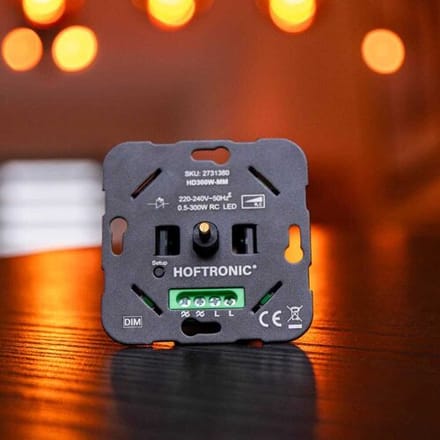 HOFTRONIC Master-Master LED dimmer - 0.5-300W - Fase-afsnijding (trailing edge) - Wisselschakeling