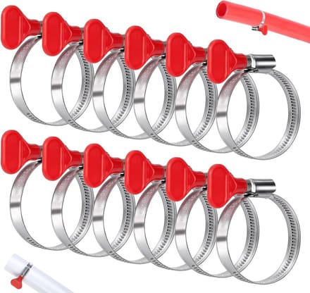 Solidchoice - Set van 12 Verstelbare Slangklemmen van RVS voor Diverse Toepassingen