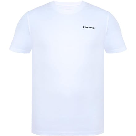 Firetrap Katoenen heren-T-shirt (Wit)