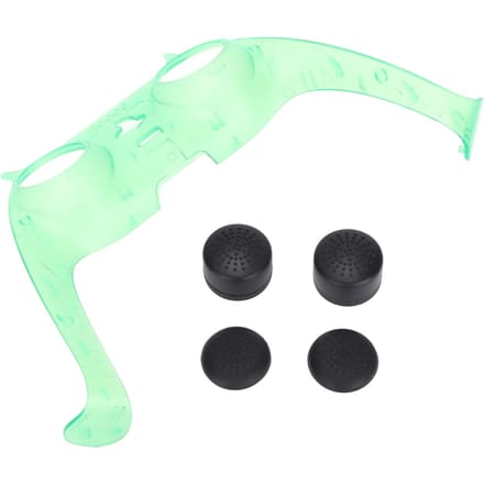 Accessoires Manette Façade de Manette Translucide Grips de Sticks Analogiques pour PS5 DualSense vert