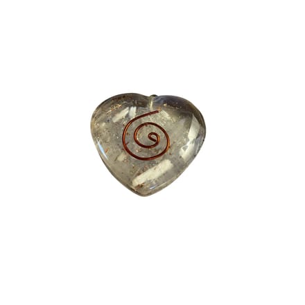 Green Tree Orgonite Hanger Hart met Seleniet en Spiraal – Bescherming & Balans