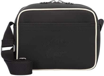 LACOSTE Schoudertas Reporter Bag Abimes Farine Zwart