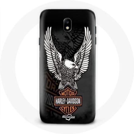 Coque pour Samsung Galaxy J7 2017 Harley Davidson aigle logo