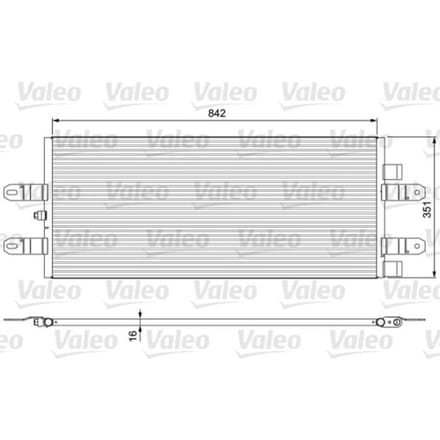 Condensator, airconditioning VALEO 815093