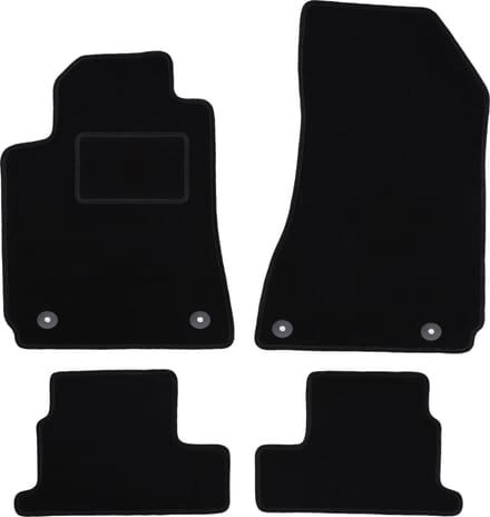 Zwarte veloursmatten voor: Alfa Romeo Brera coupé (2005-2010)