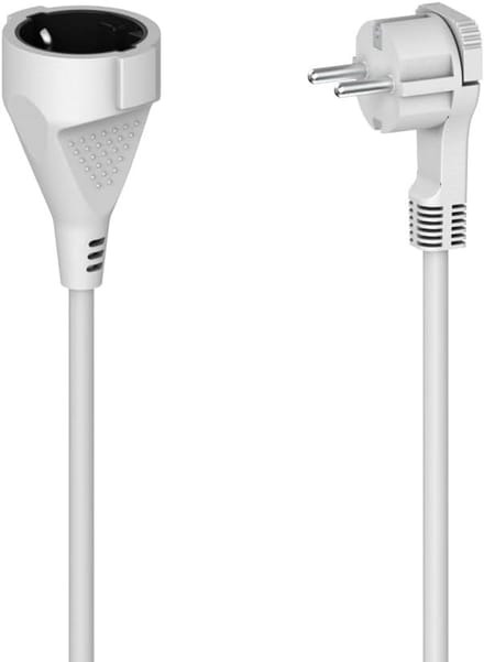 Verlengsnoer Wit met 1 Stopcontact en 5 Meter Kabel