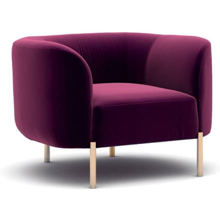Fauteuil Macaroon velvet | Atelier Del Sofa