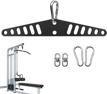 Sportkabel Accessoire - Katrol Adapter - Kracht Training - Verstelbare Hoek - 38 cm - Zwart