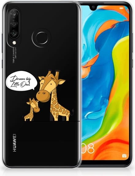 Huawei P30 Lite Telefoonhoesje met Naam Giraffe