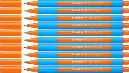 Schneider balpen - Slider Edge - XB - oranje - 10 stuks - S-152206-10