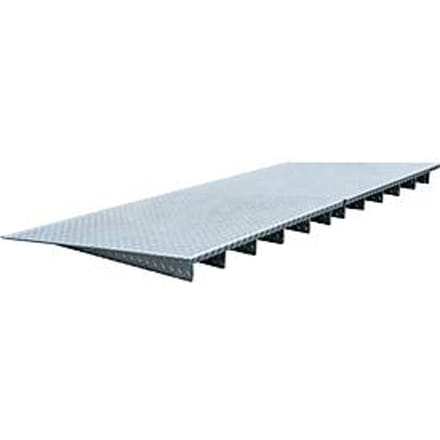 Oprijplaat type AR 124, gegalvaniseerd, L 2500 x B 1120 x H 123 mm