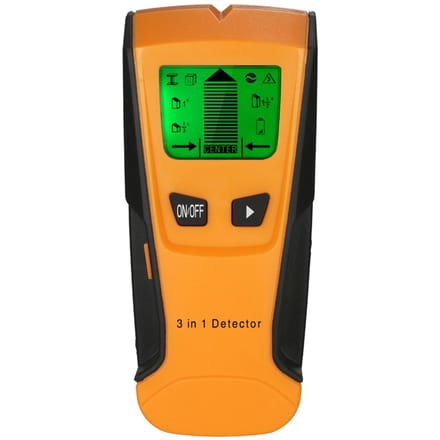 Stud Finder 3-in-1 multifunctionele LCD digitale wanddetector Metaal Hout AC-kabel Live Wire Scanner oranje