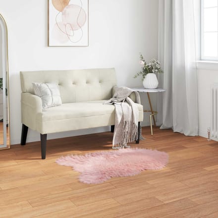 vidaXL Tapijt van imitatie TAFALLA Roze 60 x 90 cm Polyester