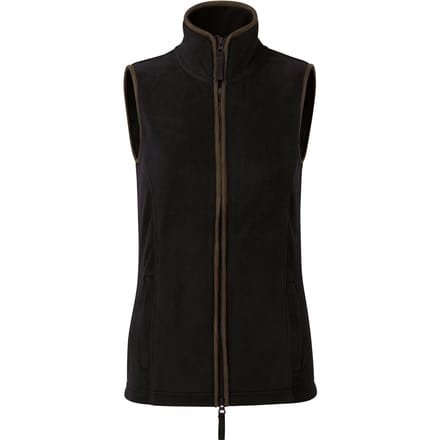 Premier Dames/dames Artisan Fleece Gilet (Zwart/Bruin)