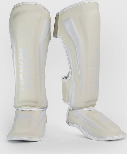 Venum Elite Kickboks Scheenbeschermer Wit Wit Venum Gear - L