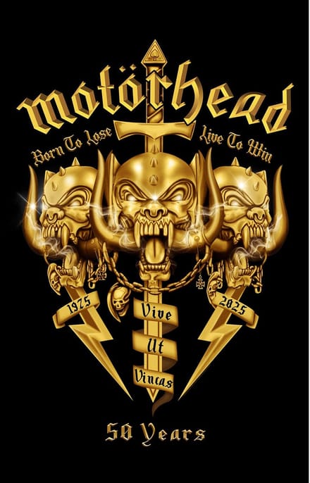 Motörhead Core 50th Unisex Vlag - meerkleurig - Standard