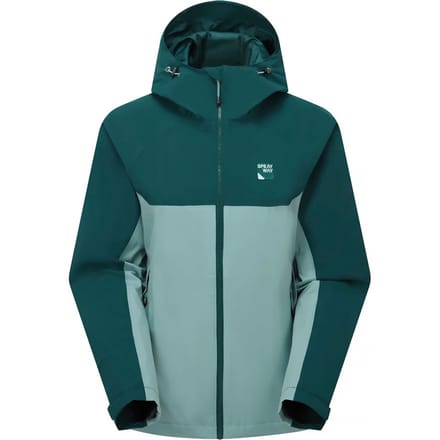 Dames Lichtgewicht Waterdichte Hooded Wandelen Regen met Rits Shell Jacket Jas