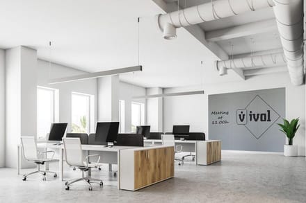 IVOL Complete whiteboardwand zonder rand (3 panelen) 200x300 cm - Grijs