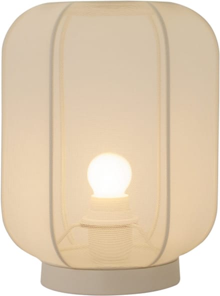 Chericoni Lecce Tafellamp - 1-lichts - Ø22 cm - Creme - Sisal