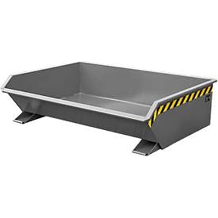 Kiepbak Bauer Mini type MGU 610, heel laag, grijs