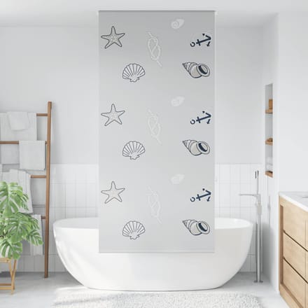 vidaXL - Doucherolgordijn - 90x240 - cm - stofbreedte - 86 - cm