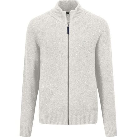 Fynch-Hatton Vest Zip Cardigan Donegal Winter White / male