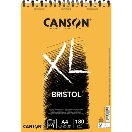 Canson Tekenblok XL Bristol - A4 -50 vel - 180gr papier