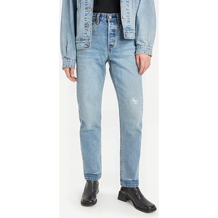 Levi's 501 Jeans Blue Maat: W24L30 | Slim Jeans Outlet | Dames | Blauw