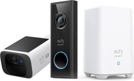 eufy security S220 Video Deurbel + eufy SoloCam S220 - Inclusief HomeBase 2 - Bundelvoordeel