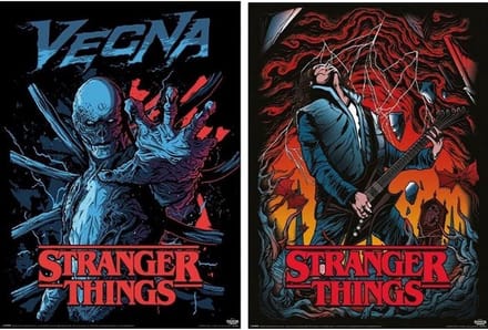 Stranger Things Poster Set Eddie Munson & Vecna - Wanddecoratie Serie Fans