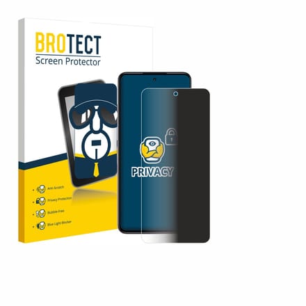 BROTECT - privacy screenprotector voor realme P4x - Folie Beschermfolie Blauwlichtfilter