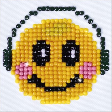 Diamond Dotz® Smiling Groove - Diamond Painting (12x12 cm)