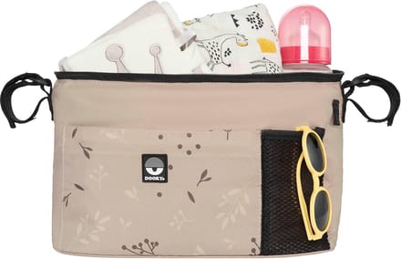 Kinderwagenorganizer Deluxe - Handige Tas voor onderweg - Waterafstotend Polyester - Beige