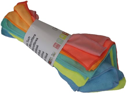 Dailygoods - Super schone microvezeldoeken, 32 x 32 cm, 5 stuks, gesorteerd op kleur