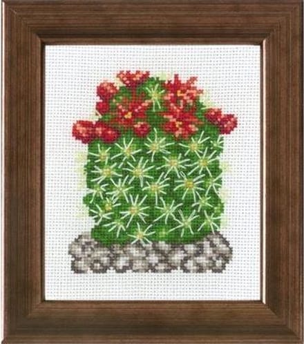Borduurpakket Cactus rood van Permin