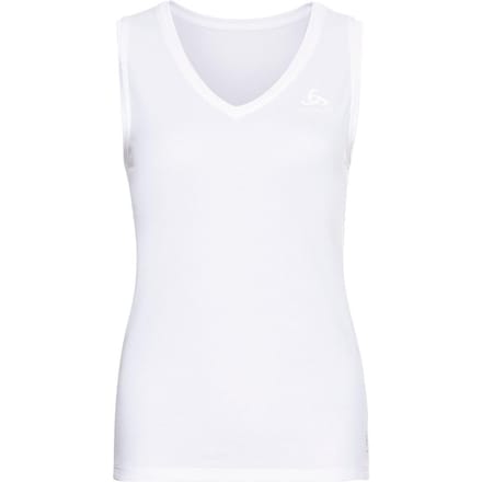ODLO - Maat XS - BL TOP V-neck Singlet ACTIVE F-DRY LIGHT - white - Vrouwen