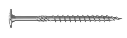 Bouwschroeven - Houtschroeven - Stevig Monteren - Gehard Staal - 8x340mm - Wit Verzinkt