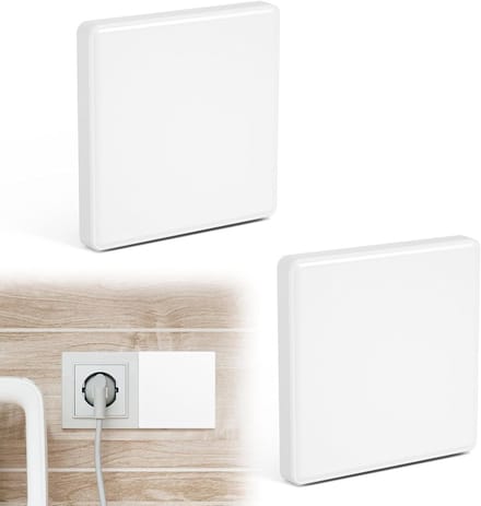 Afdekplaat Schakelaar - Blind Deksel - Stopcontact Afdekken - Eenvoudige Installatie - 86 x 86 mm - Wit