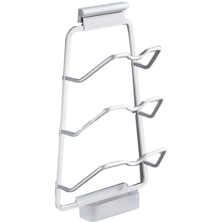 Pannendekselhouder Boorvrij Wandmontage Ruimtebesparend Aluminium Handpolijsten Roestvrij voor white